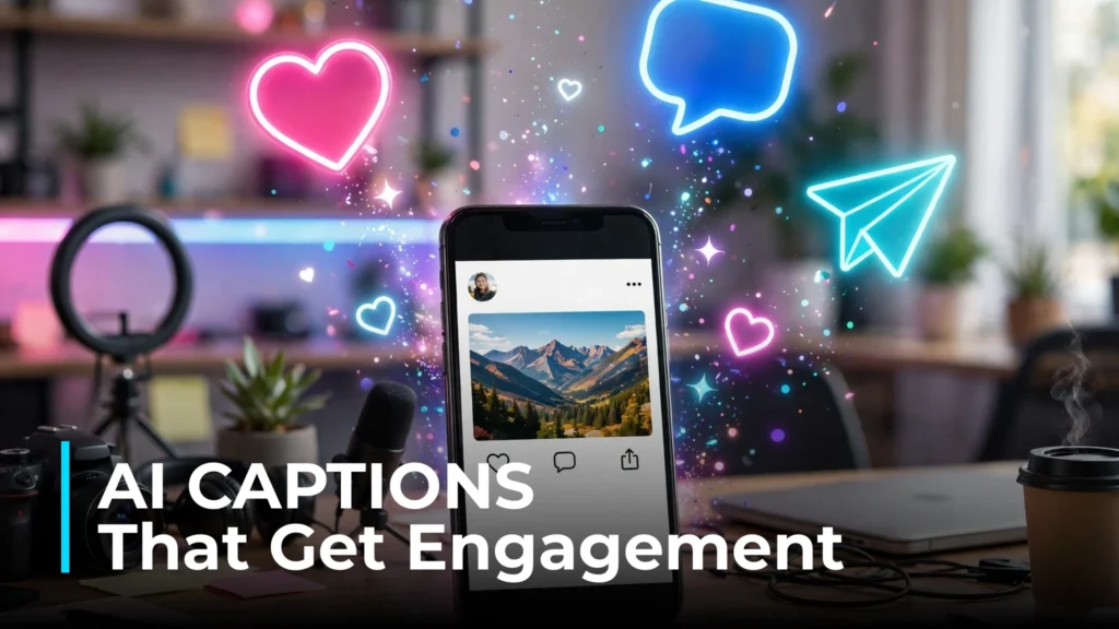 How to write AI social media captions that get engagement 2026