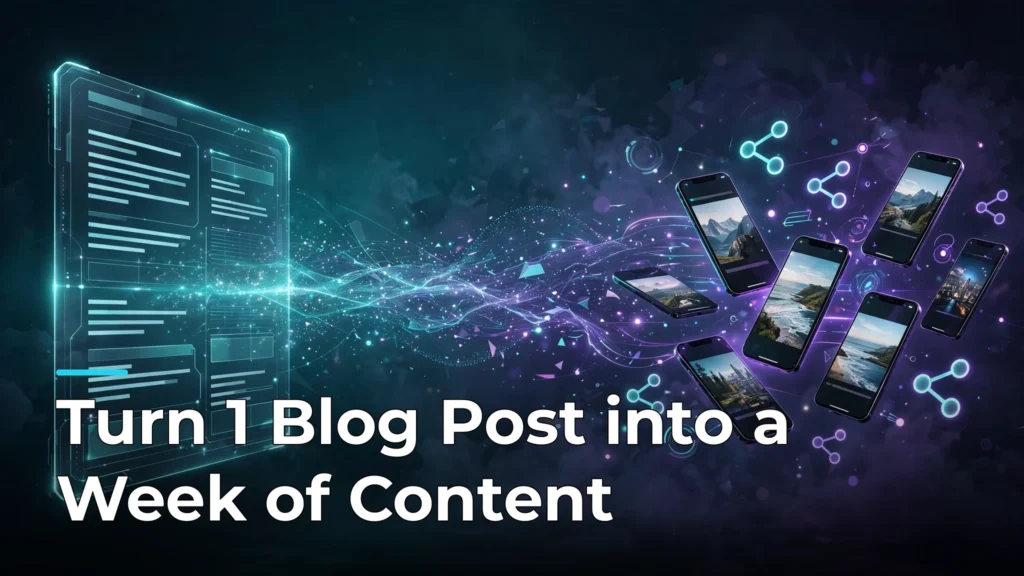 How to repurpose blog content with AI into a week of social media posts